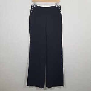 White House Black Market Fashion Flare Lined Dress Pants Black Size 8R